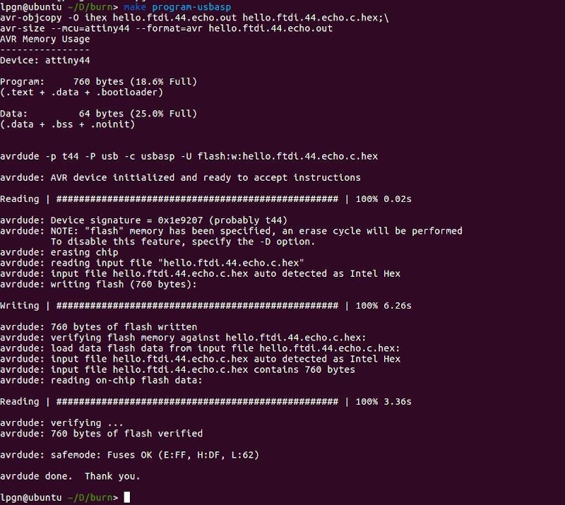 Burning firmware